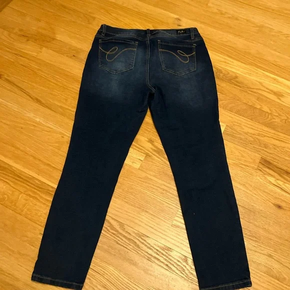 Ladies Size 10 Earl Jeans Dark Blue Skinny Jeans GUC - Picture 7 of 7